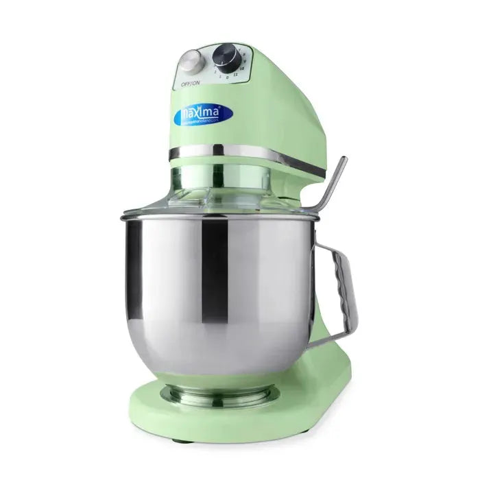 Batteur Mélangeur planétaire - 7 L - 11 vitesses - jusqu'à 2 kg de pâte - vert by Maxima