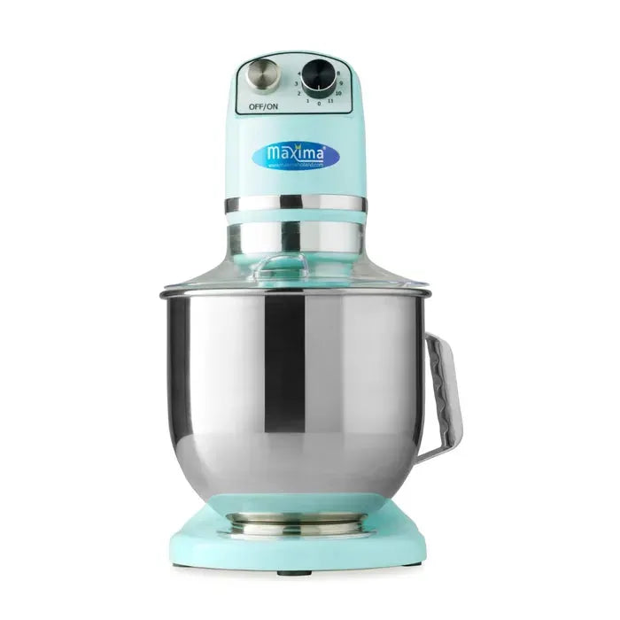 Batteur Mélangeur planétaire - 7 L - 11 vitesses - jusqu'à 2 kg de pâte - bleu by Maxima