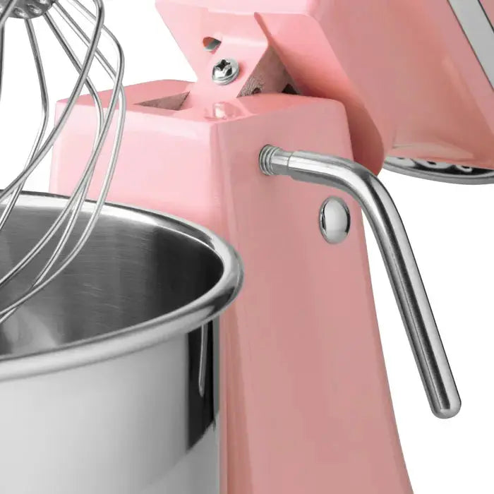 Batteur Mélangeur planétaire - 7 L - 11 vitesses - jusqu'à 2 kg de pâte - rose by Maxima