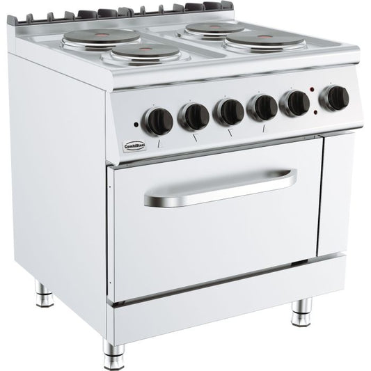 BASE 700 CUISINIERE ÉL. 4 PL. AVEC FOUR ÉL. 7178.0435 Combisteel