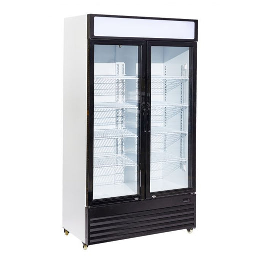 RÉFRIGÉRATEUR 2 PORTES EN VERRE BEZ-750 GD 7455.1390 Combisteel