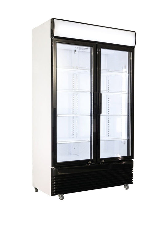 RÉFRIGÉRATEUR 2 PORTES EN VERRE BEZ-780 GD 7455.1392 Combisteel