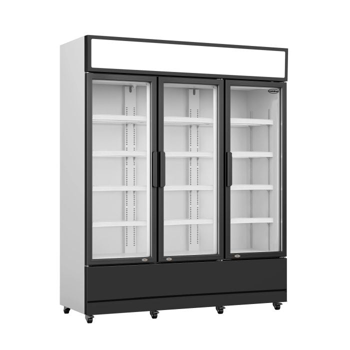 RÉFRIGÉRATEUR 3 PORTES EN VERRE FCU-1200 7455.2110 Combisteel by Combisteel