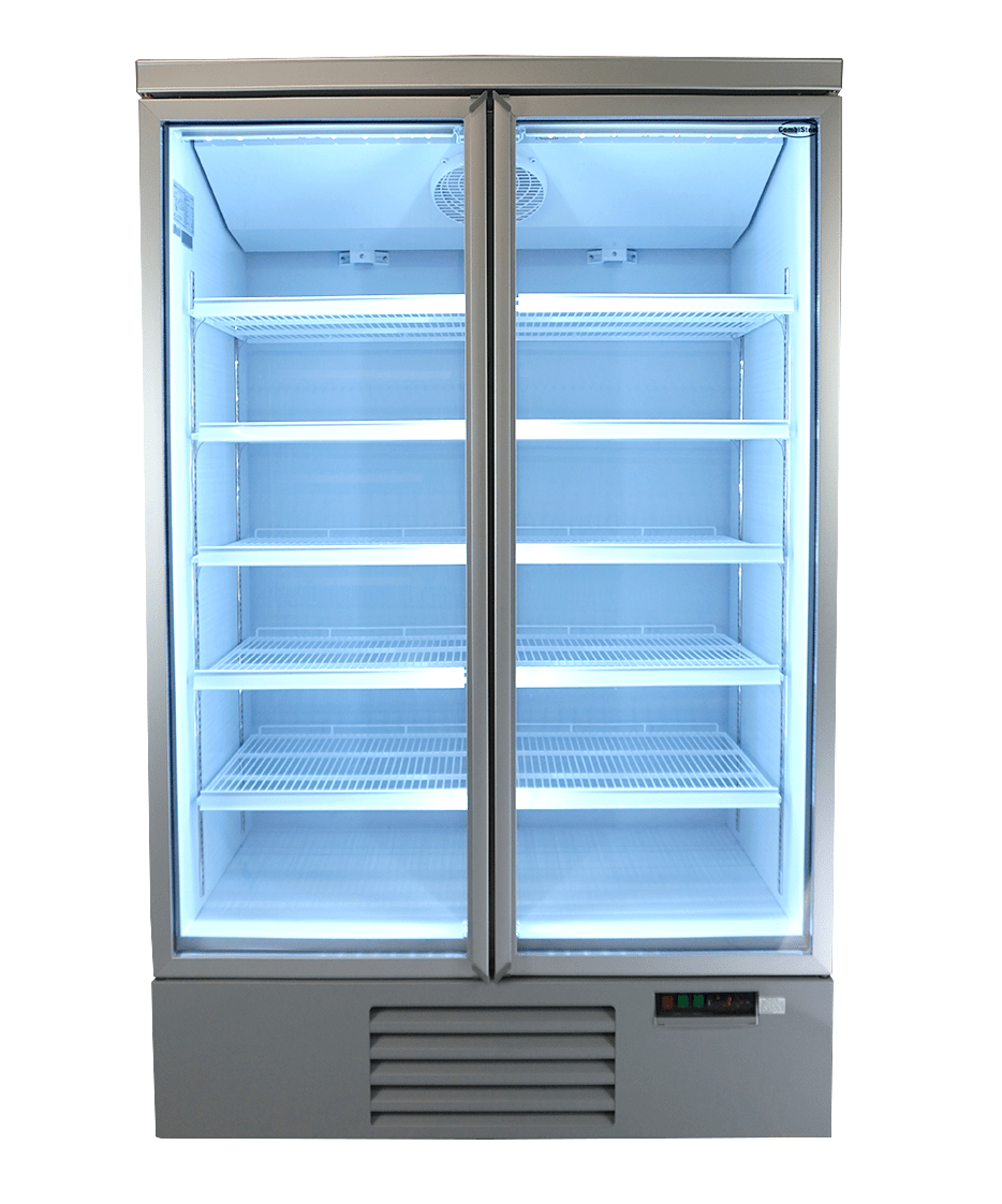 RÉFRIGÉRATEUR 2 PORTES EN VERRE JDE-1000R - 7455.2200 - Combisteel by Combisteel