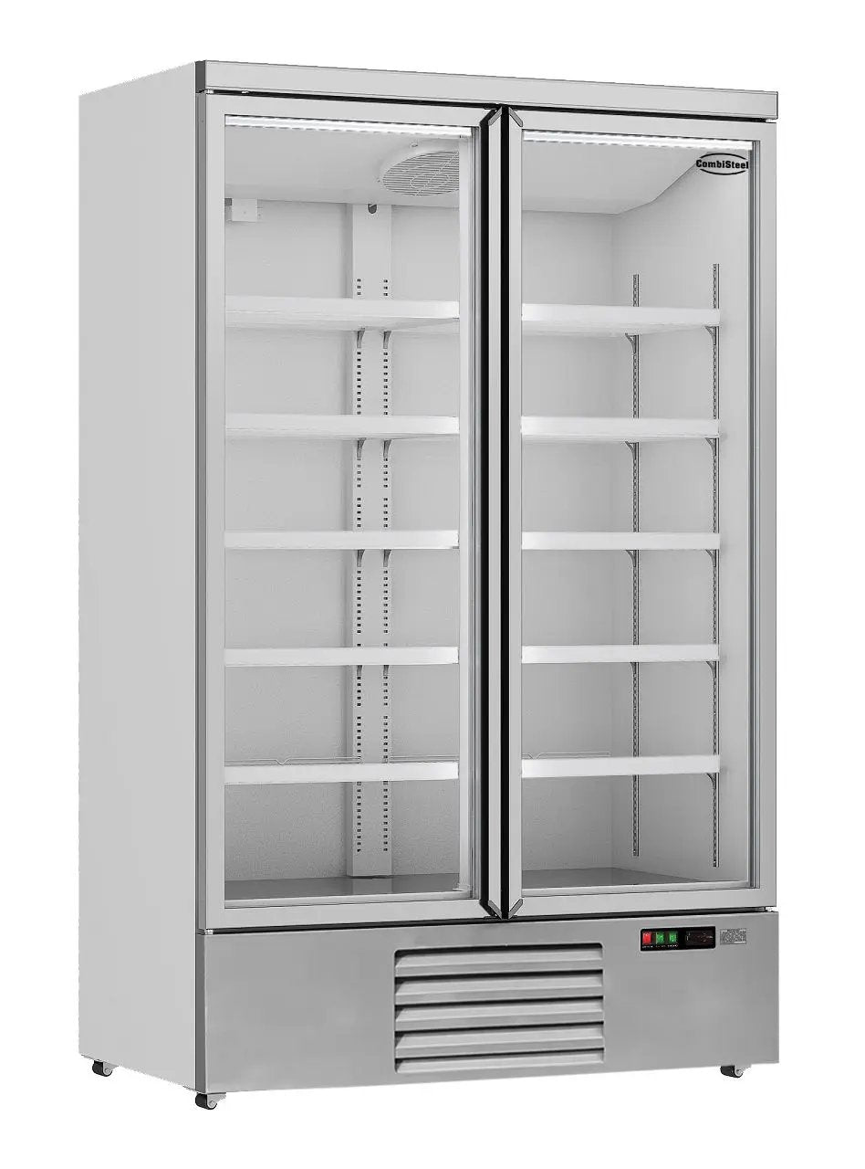 CONGÉLATEUR 2 PORTES EN VERRE JDE-1000F - 7455.2215 - Combisteel