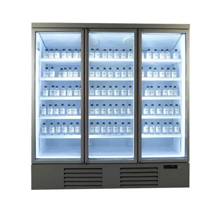 RÉFRIGÉRATEUR 3 PORTES EN VERRE JDE-1530R - 7455.2205 - Combisteel by Combisteel