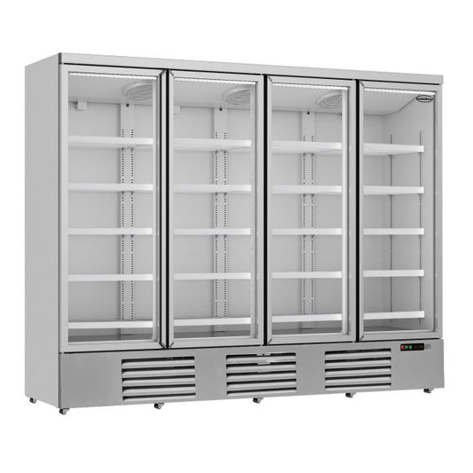 RÉFRIGÉRATEUR 4 PORTES EN VERRE JDE-2025R *TRANSPORT SUR DEMANDE*