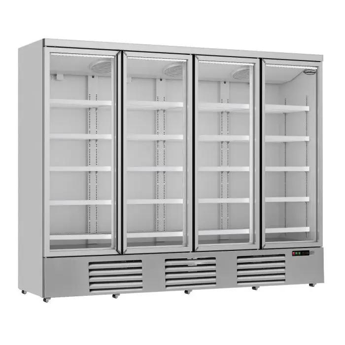 RÉFRIGÉRATEUR 4 PORTES EN VERRE JDE-2025R -TRANSPORT SUR DEMANDE - 7455.2210 - Combisteel by Combisteel