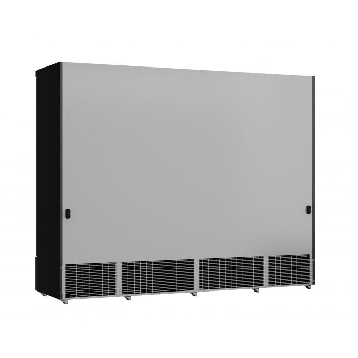 RÉFRIGÉRATEUR 4 PORTES EN VERRE NOIR JDE-2025R BL *TRANSPORT SUR DEMANDE*