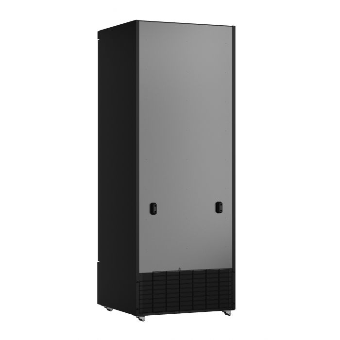 RÉFRIGÉRATEUR 1 PORTE EN VERRE NOIR JDE-600R BL by Combisteel