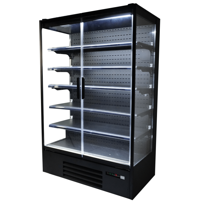 Vitrine réfrigérée pour supermarché - Galaxy+ GP14FGD Black - Tefcold