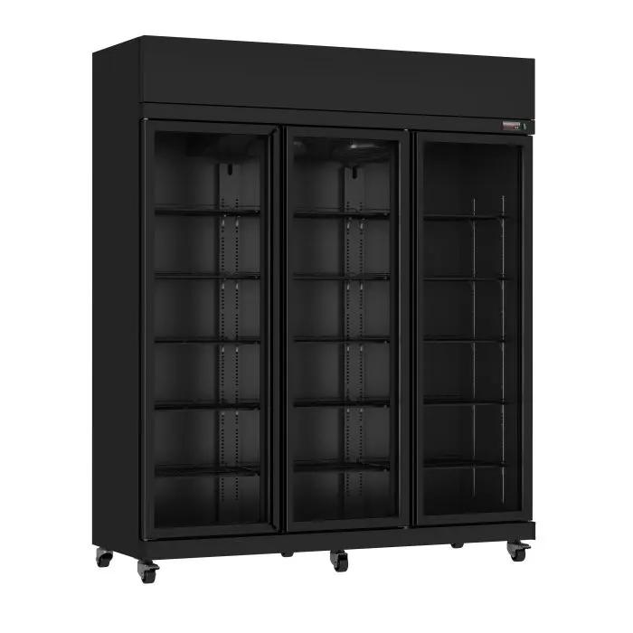 RÉFRIGÉRATEUR 3 PORTES EN VERRE IRM-1180R BL 7455.3155 Combisteel