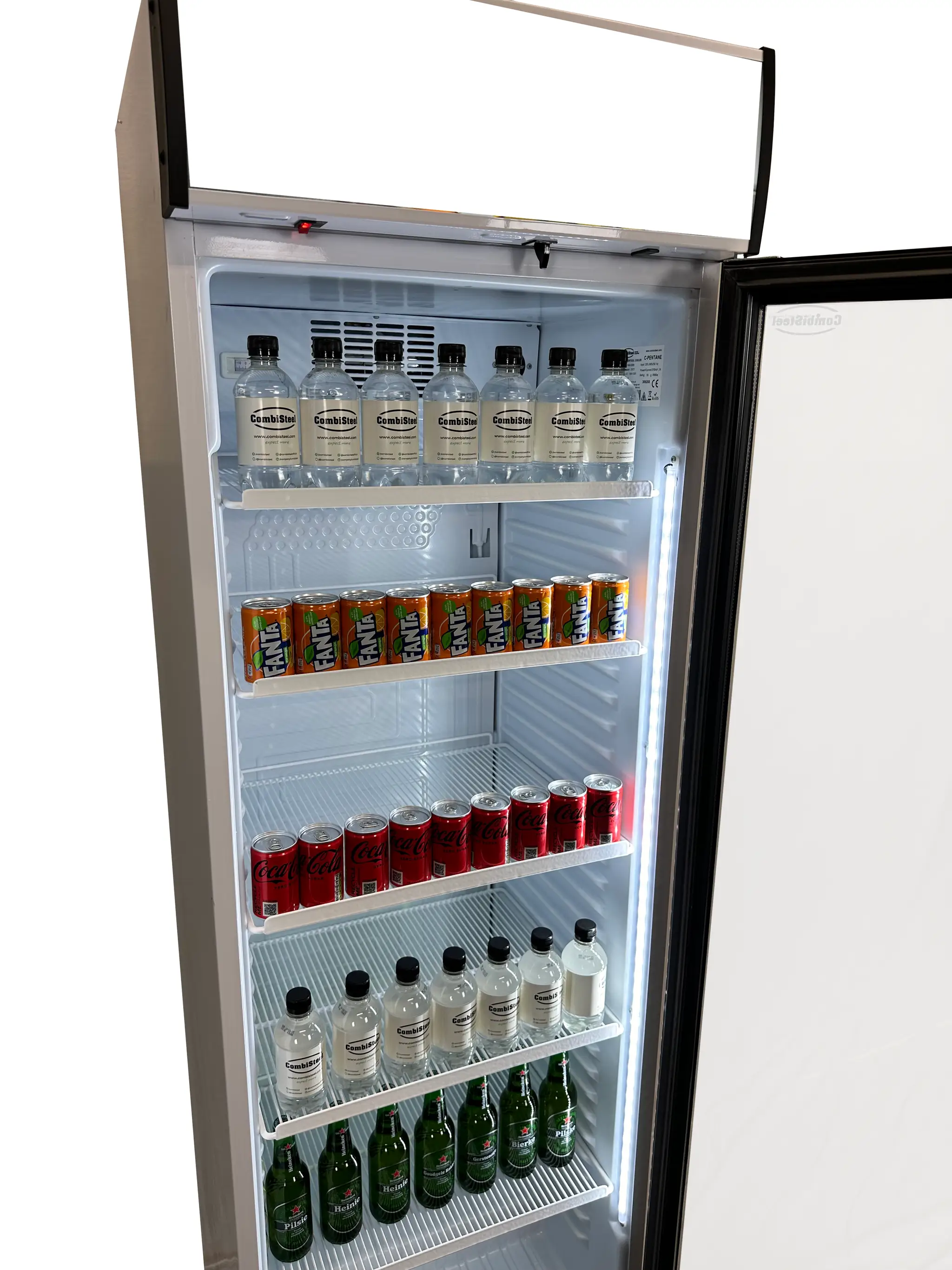 RÉFRIGÉRATEUR 1 PORTE EN VERRE 7464.0085 Combisteel
