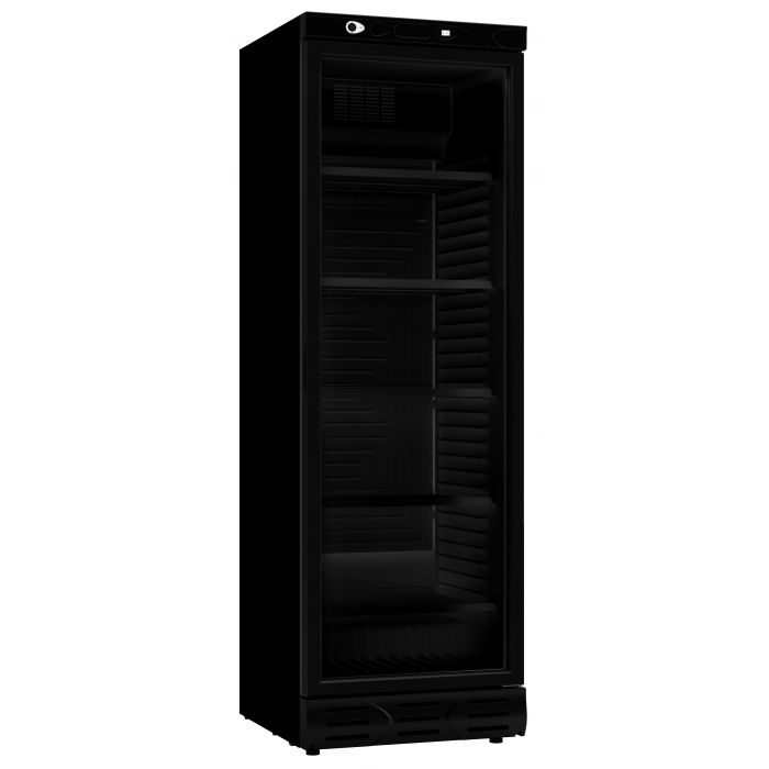 RÉFRIGÉRATEUR 1 PORTE EN VERRE 382L NOIR SANS CANOPY 7464.0094 Combisteel by Combisteel