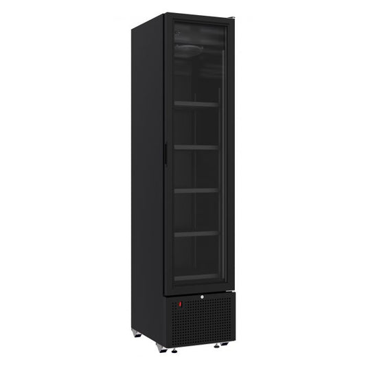 RÉFRIGÉRATEUR 1 PORTE EN VERRE NOIR 348L *TRANSPORT SUR DEMANDE*  7464.0210  Combisteel