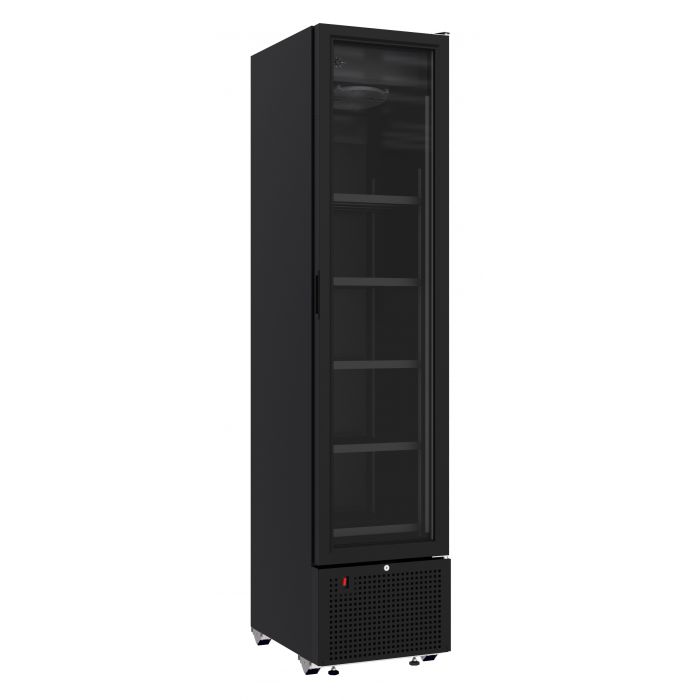 RÉFRIGÉRATEUR 1 PORTE EN VERRE NOIR 348L *TRANSPORT SUR DEMANDE* 7464.0210 Combisteel by Combisteel