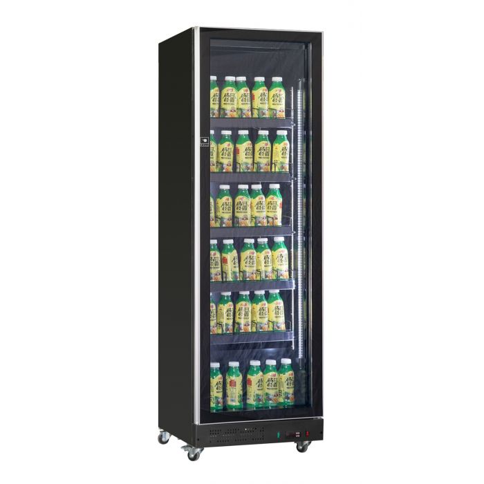 RÉFRIGÉRATEUR 1 PORTE EN VERRE NOIR  7526.0005 Combisteel