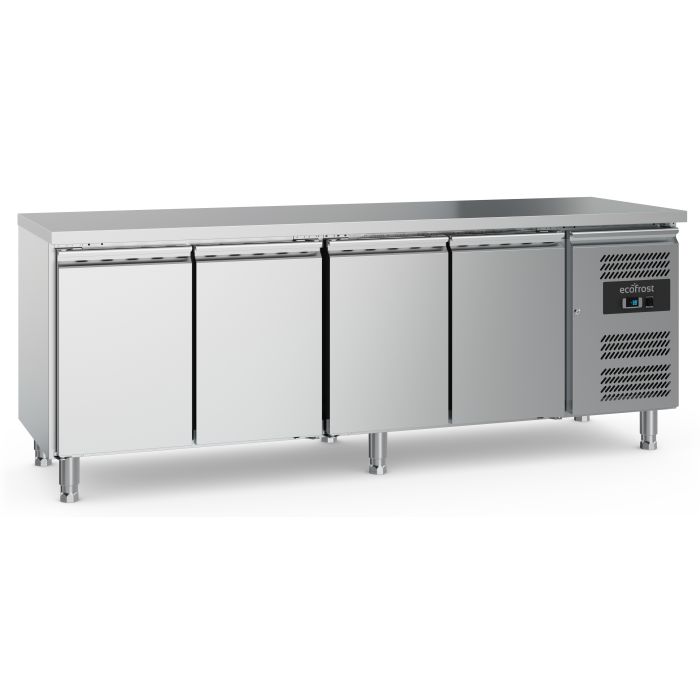 Table réfrigéré 700 à 4 portes et pieds réglables - 7950.5045 - Ecofrost by Ecofrost