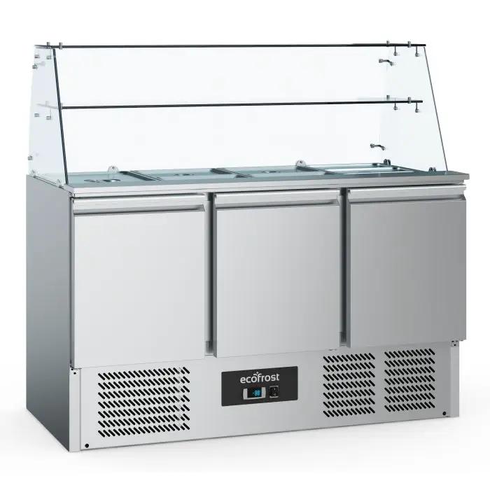 SALADETTE RÉFRIGÉREE AVEC VERRE 3 PORTES - 7950.5110 - Ecofrost
