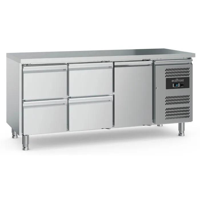 700 TABLE RÉFRIGÉRÉE 1 PORTE ET 4 TIROIRS - 7950.5175 - Ecofrost by Ecofrost
