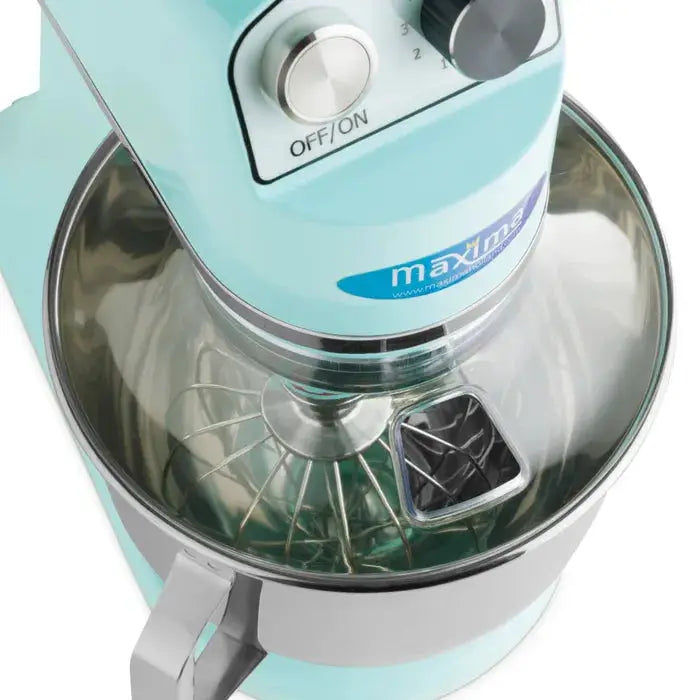 Batteur Mélangeur planétaire - 7 L - 11 vitesses - jusqu'à 2 kg de pâte - bleu by Maxima