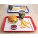Plateau fast food en plastique Olympia Kristallon rouge by Gastronoble