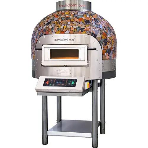 Four Napolitain électrique rotatif 6 pizzas CUPOLE MOSAIQUE - FRV100 CM - Morello Forni by Morello Forni