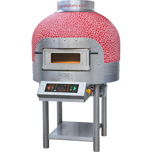 Four Napolitain électrique rotatif 9 pizzas Cupola Mosaique -  FRV-125 CM - Morello Forni
