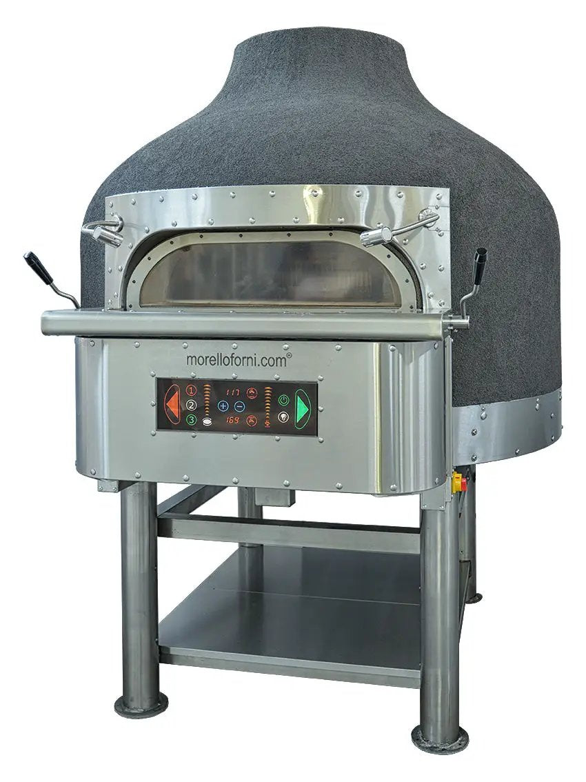Four Napolitain Rotatif Électrique 9 Pizzas Volcan Base- FRV125 VB - Morello Forni by Morello Forni