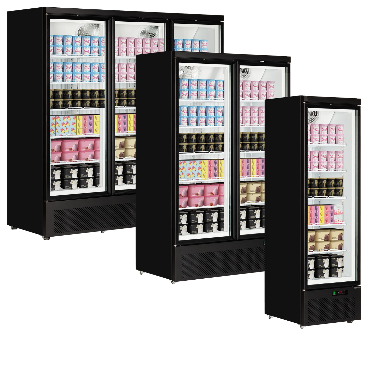 Congélateurs verticaux de vitrine  Atom Maxi F1DB Tefcold