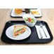 Plateau fast food en plastique Olympia Kristallon noir by Gastronoble