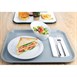 Plateau fast food en plastique Olympia Kristallon gris