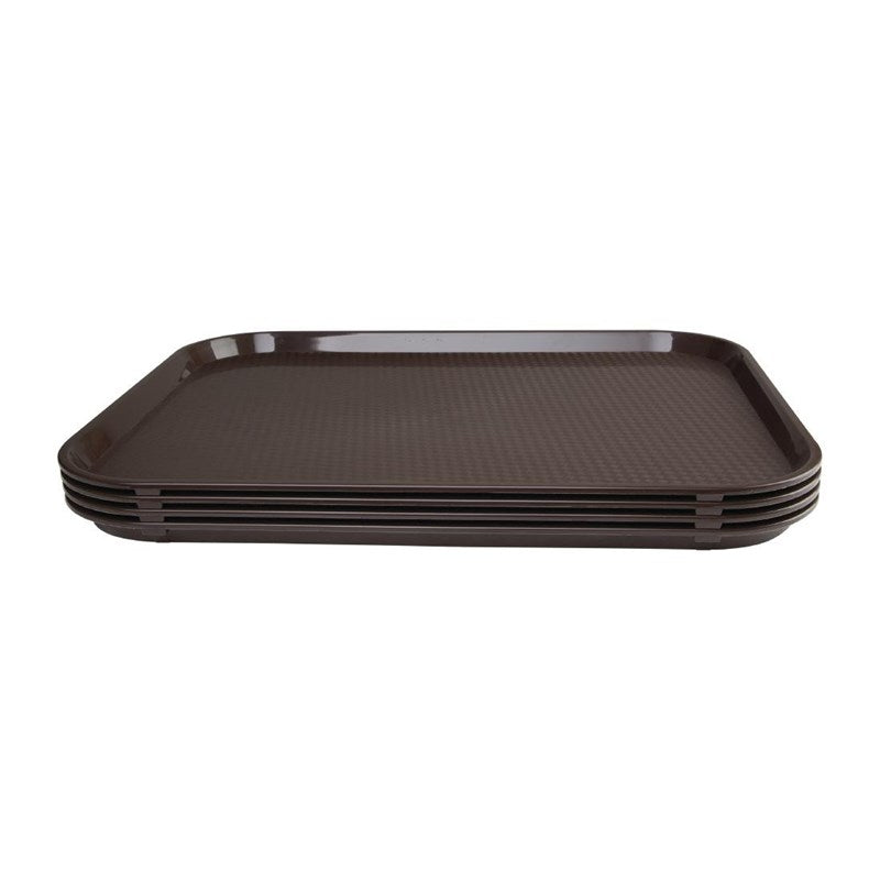 Plateau fast food en plastique Olympia Kristallon marron by Gastronoble