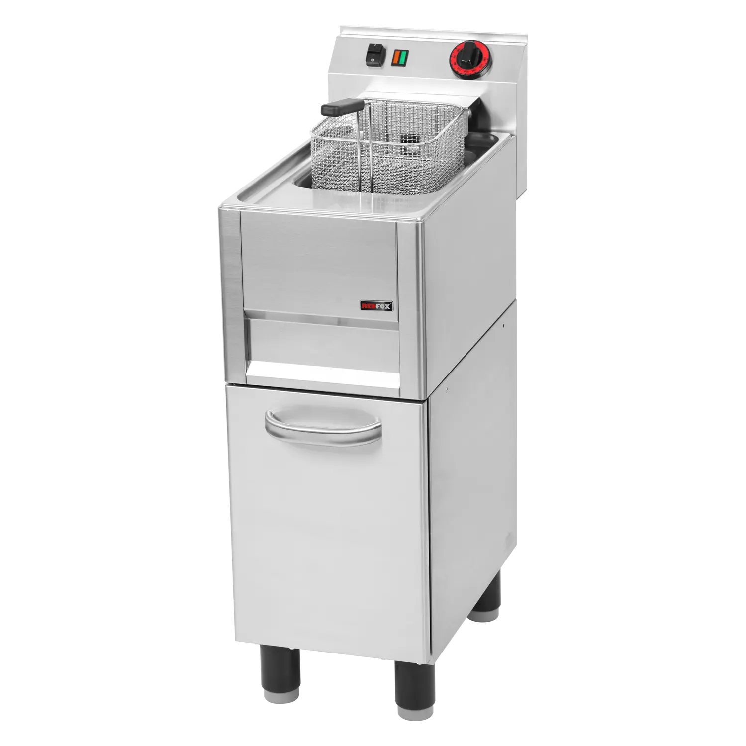 Friteuse électrique 0,75 kW/l, 8 l avec soubassement 400 V | REDFOX - FE 31 ELT by Redfox