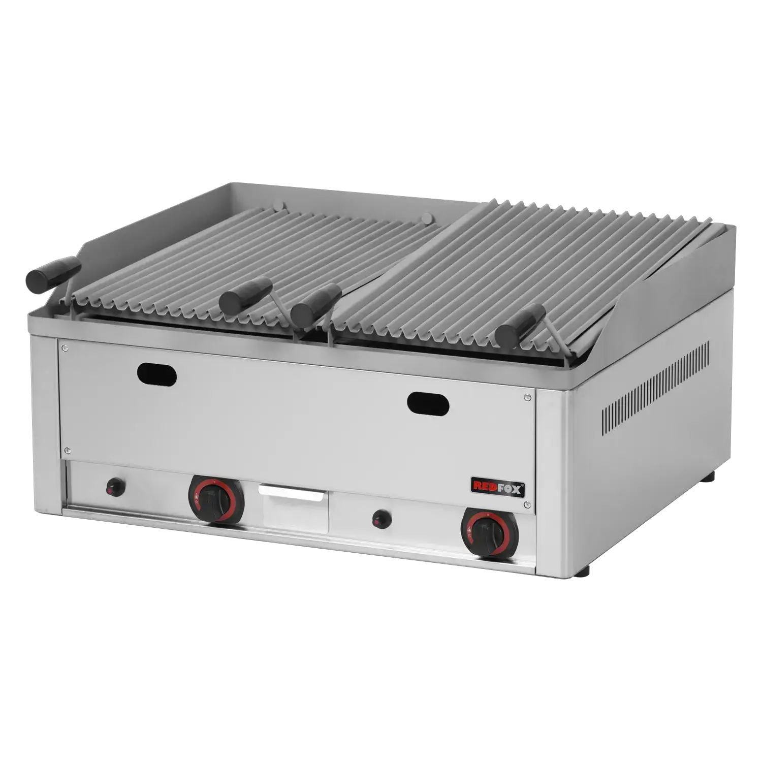 Grill pierre de lave à gaz double 2x 31x48 TOP | REDFOX - GL 60 GS by Redfox