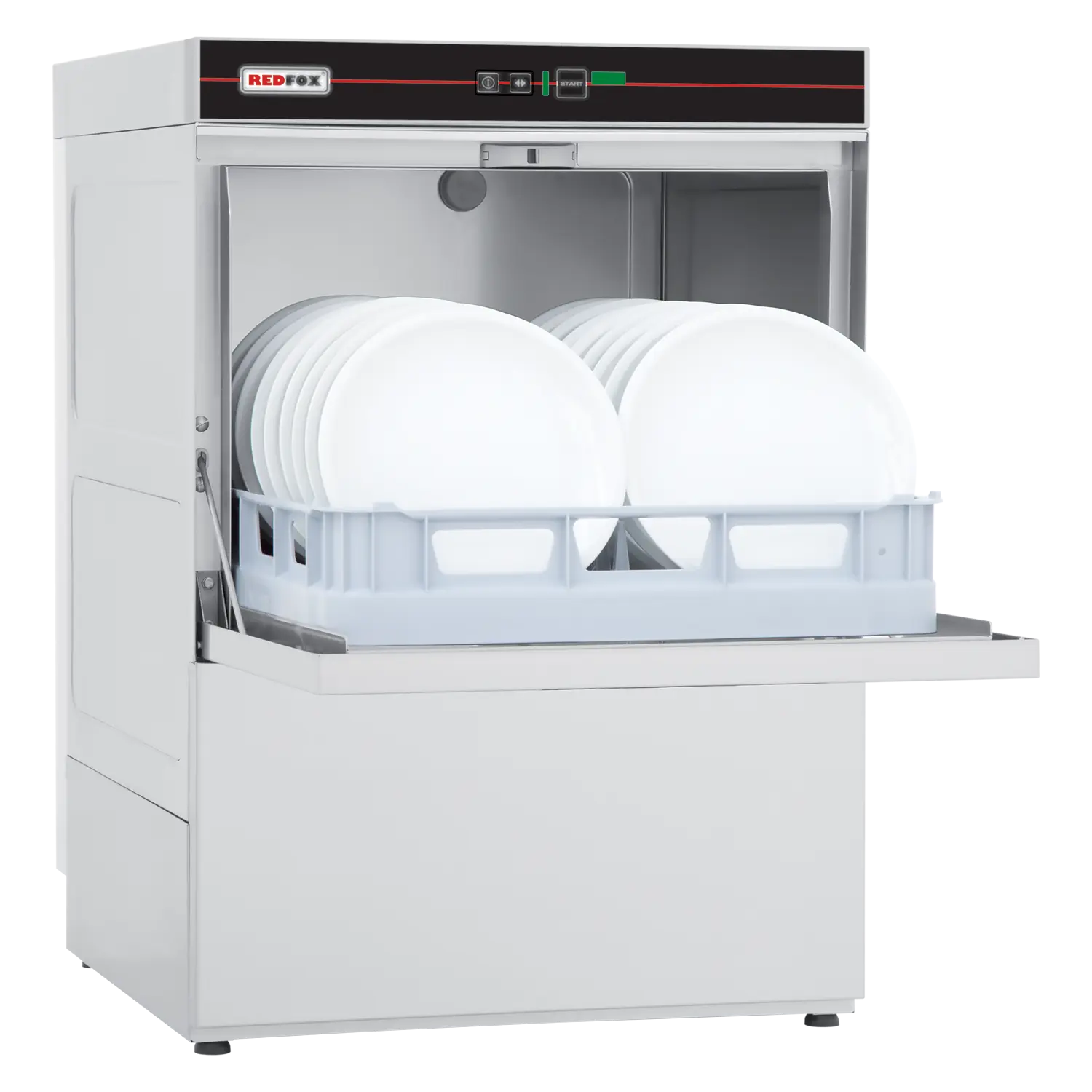 Lave-vaisselle frontal revêtement simple avec pompe de vidange 50x50 - 230 V | REDFOX - QQI 52 P