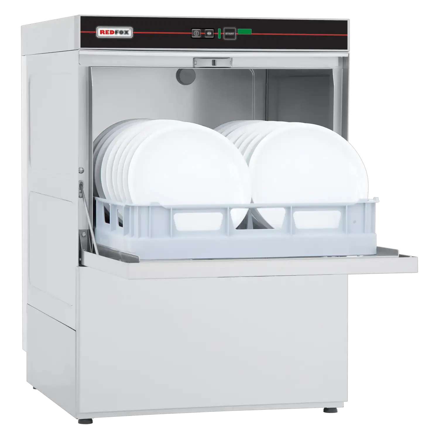 Lave-vaisselle frontal revêtement simple 50x50 - 400 V | REDFOX - QQI 52 T