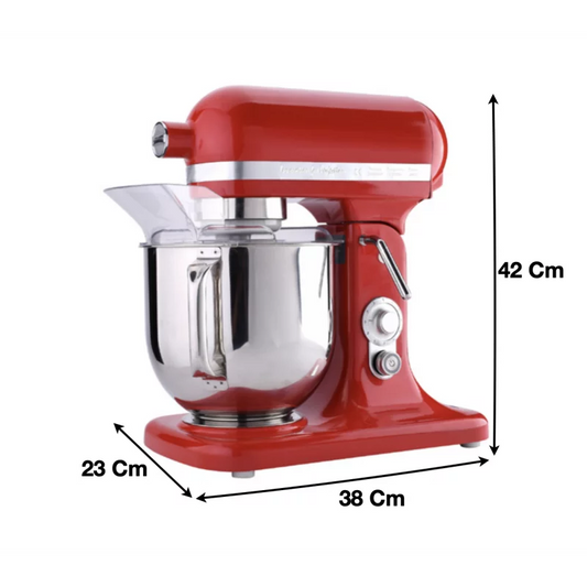 Batteur mélangeur 7 litres rouge