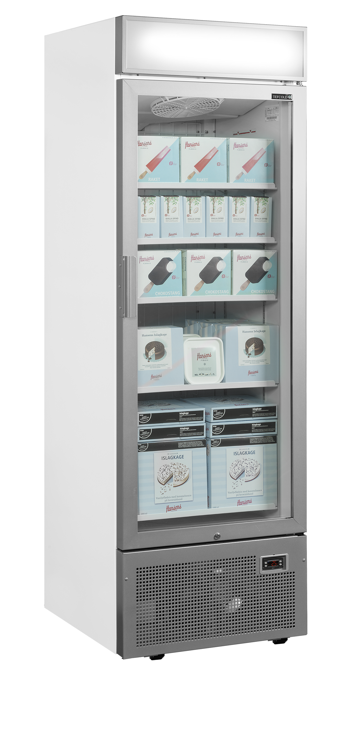 Armoire de congélation vitré - TEFCOLD - UFSC1450GCP-NF-SILVER-43907 by TEFCOLD
