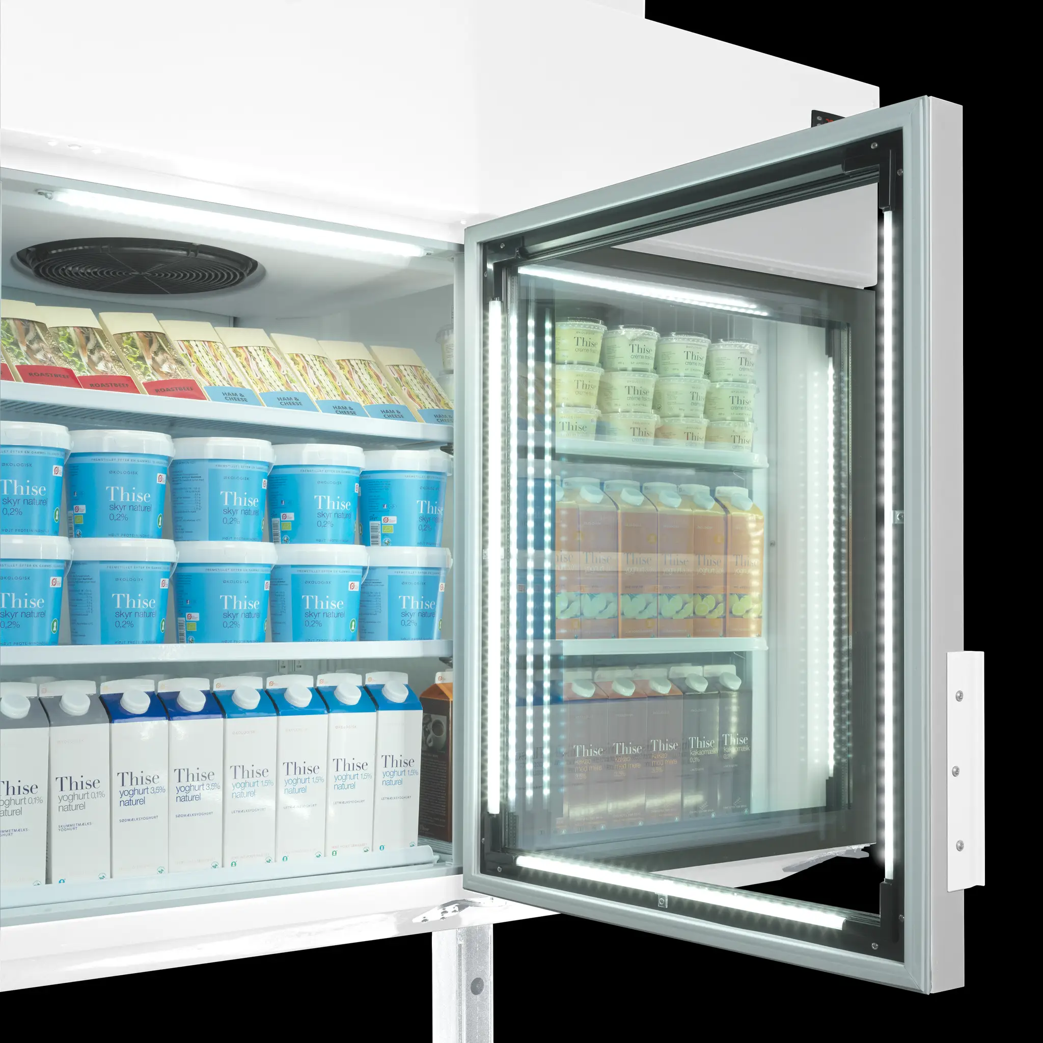 Armoire de congélation supermarché mûral avec portes vitré - TEFCOLD - MTF250-VS-37820 by TEFCOLD