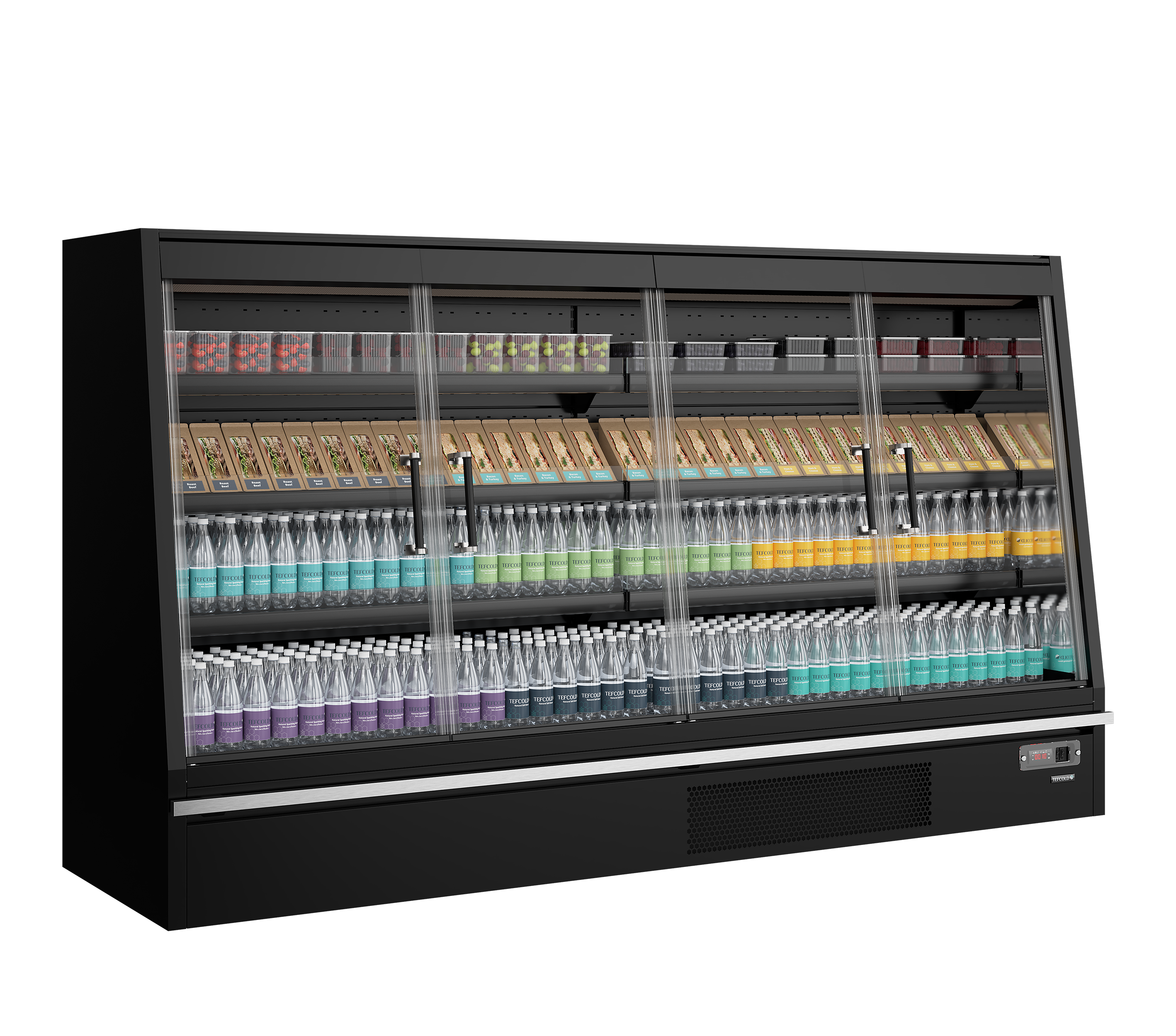 Vitrine réfrigérée pour supermarché - TEFCOLD - GALAXY-GPL26FGD-BLACK-48033 by TEFCOLD
