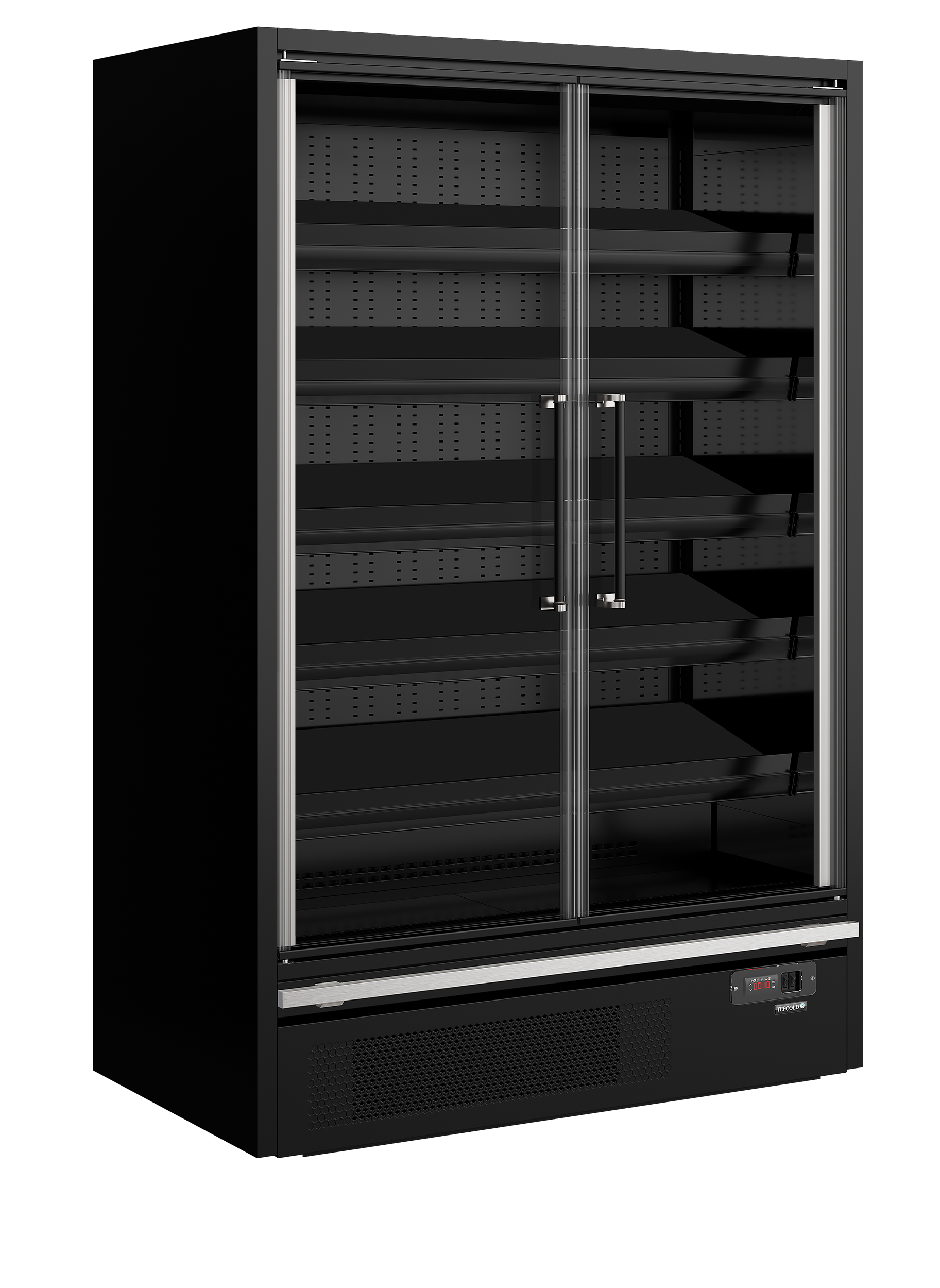Vitrine réfrigérée pour supermarché - TEFCOLD - GALAXY-GP14FGD-MAXI-BLACK-48099 by TEFCOLD