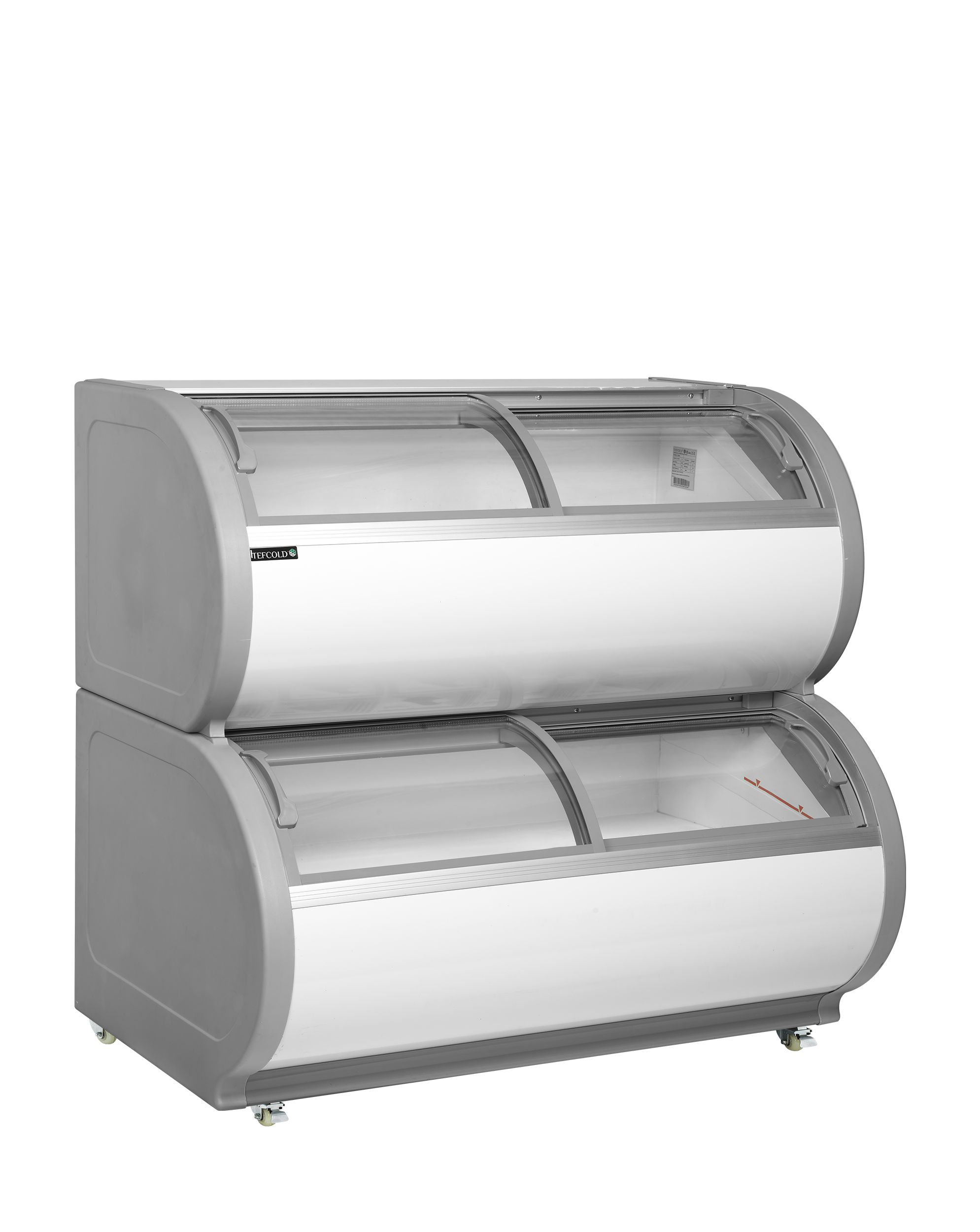 Vitrine froid négatif à deux niveaux - TEFCOLD - TD500-45261 by TEFCOLD