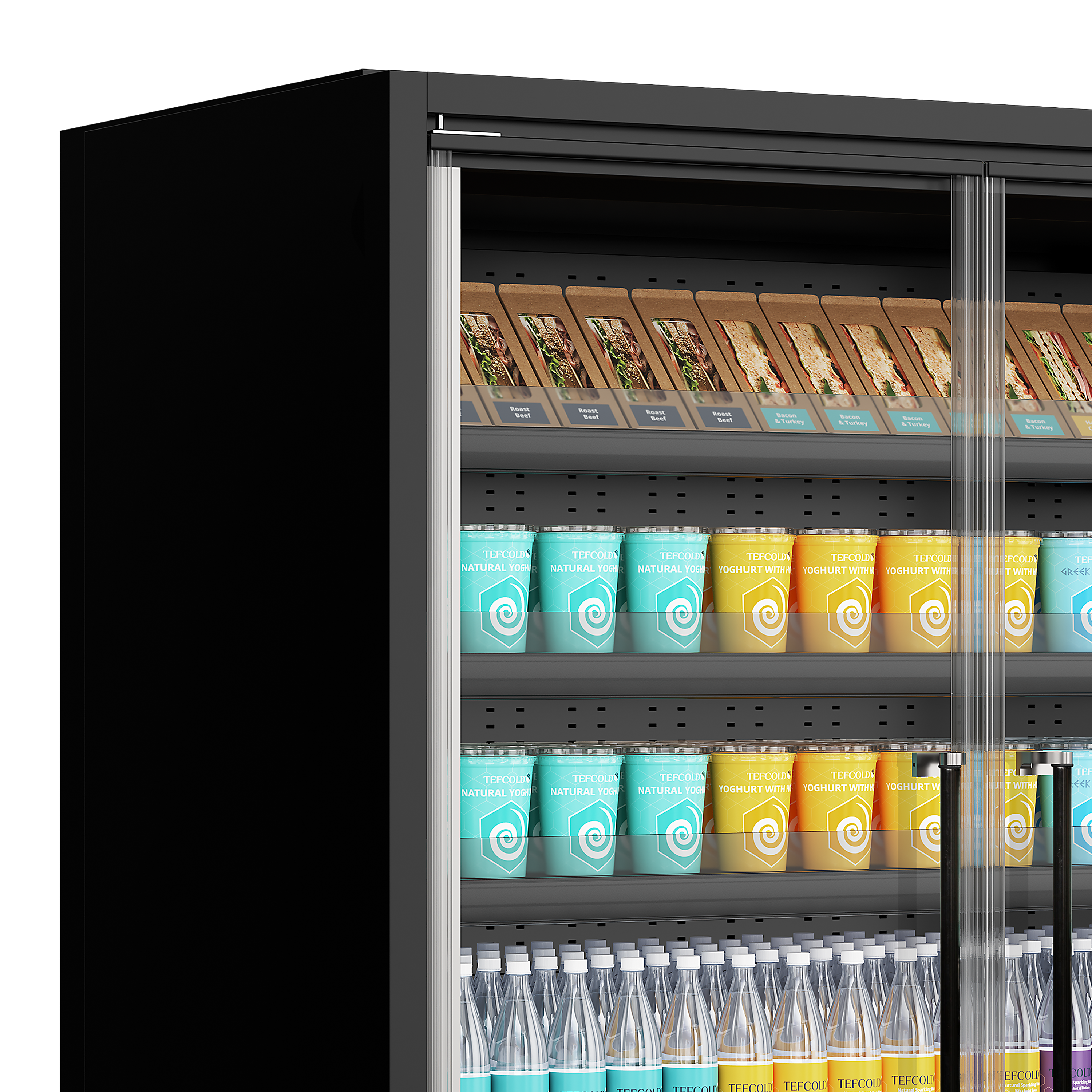 Vitrine réfrigérée pour supermarché - TEFCOLD - GALAXY-GP26FGD-MAXI-BLACK-48113 by TEFCOLD