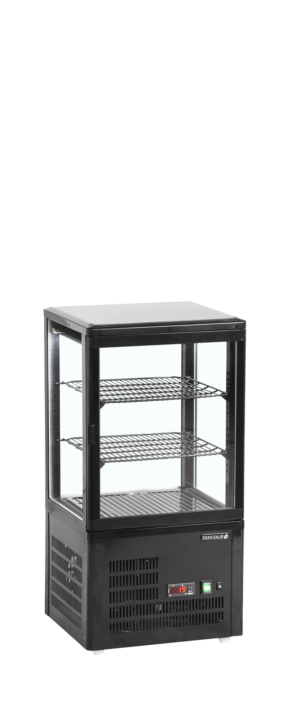 Vitrine 4 faces vitrée - TEFCOLD - UPD60-BLACK-16061 by TEFCOLD
