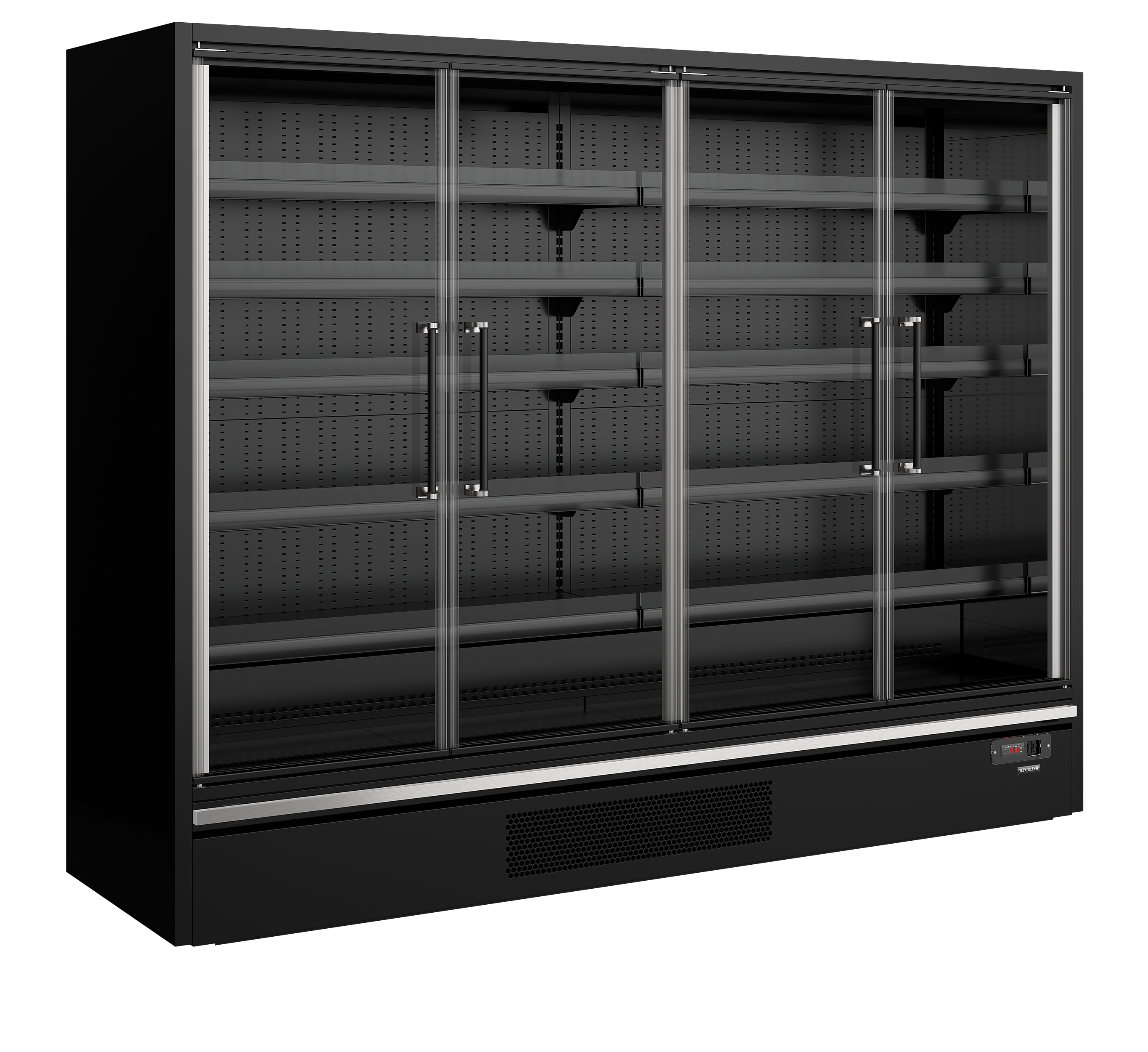 Vitrine réfrigérée pour supermarché - TEFCOLD - GALAXY-GP26FGD-MAXI-BLACK-48113 by TEFCOLD