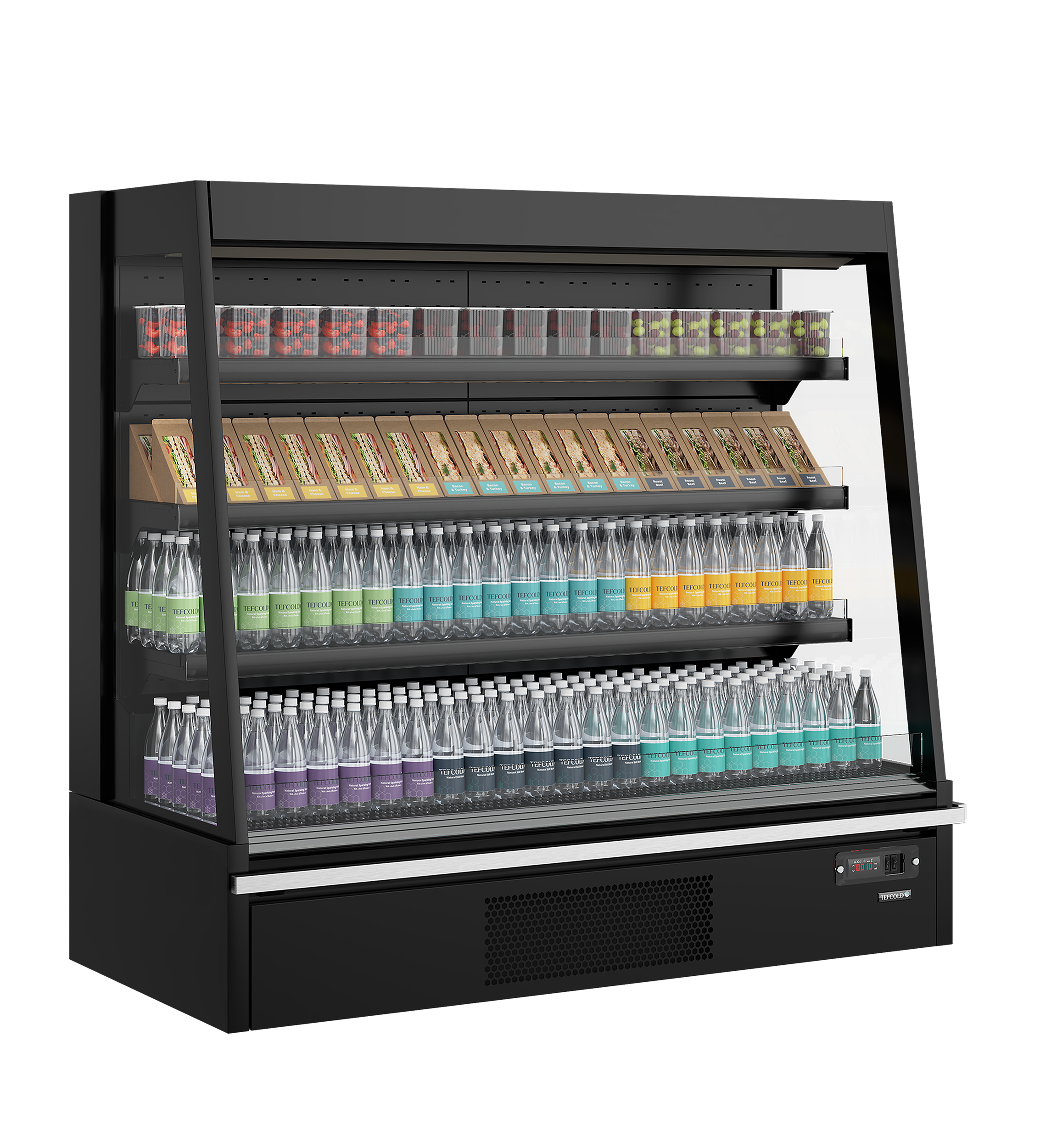 Vitrine réfrigérée pour supermarché - TEFCOLD - GALAXY-GPL14-BLACK-HC-47725 by TEFCOLD