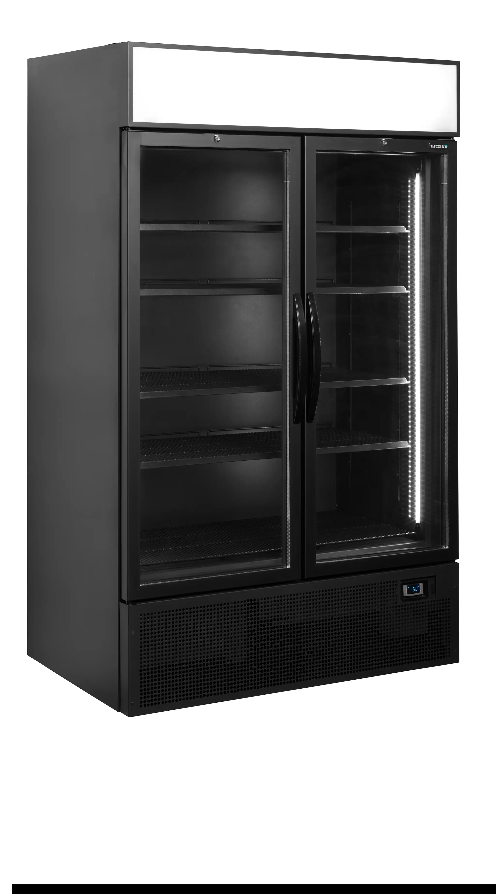 Armoire réfrigérée à boisson vitré noir - TEFCOLD - FSC1200H-BLACK-34756 by TEFCOLD