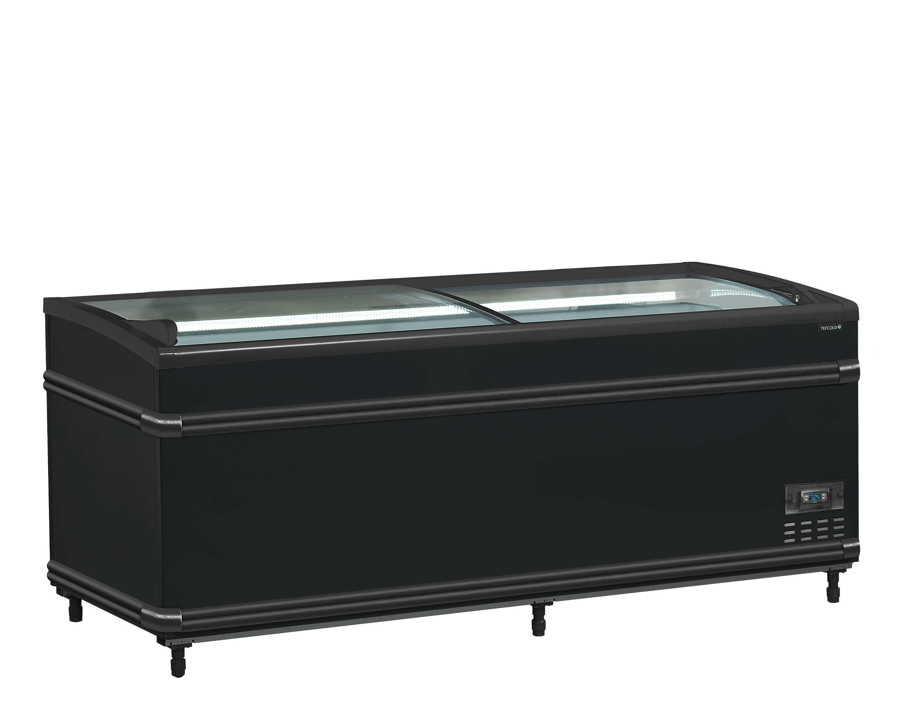 Congélateur réfrigérateur de supermarché Bi température noir - TEFCOLD - SFI185B-HC-CF-VS-41067 by TEFCOLD