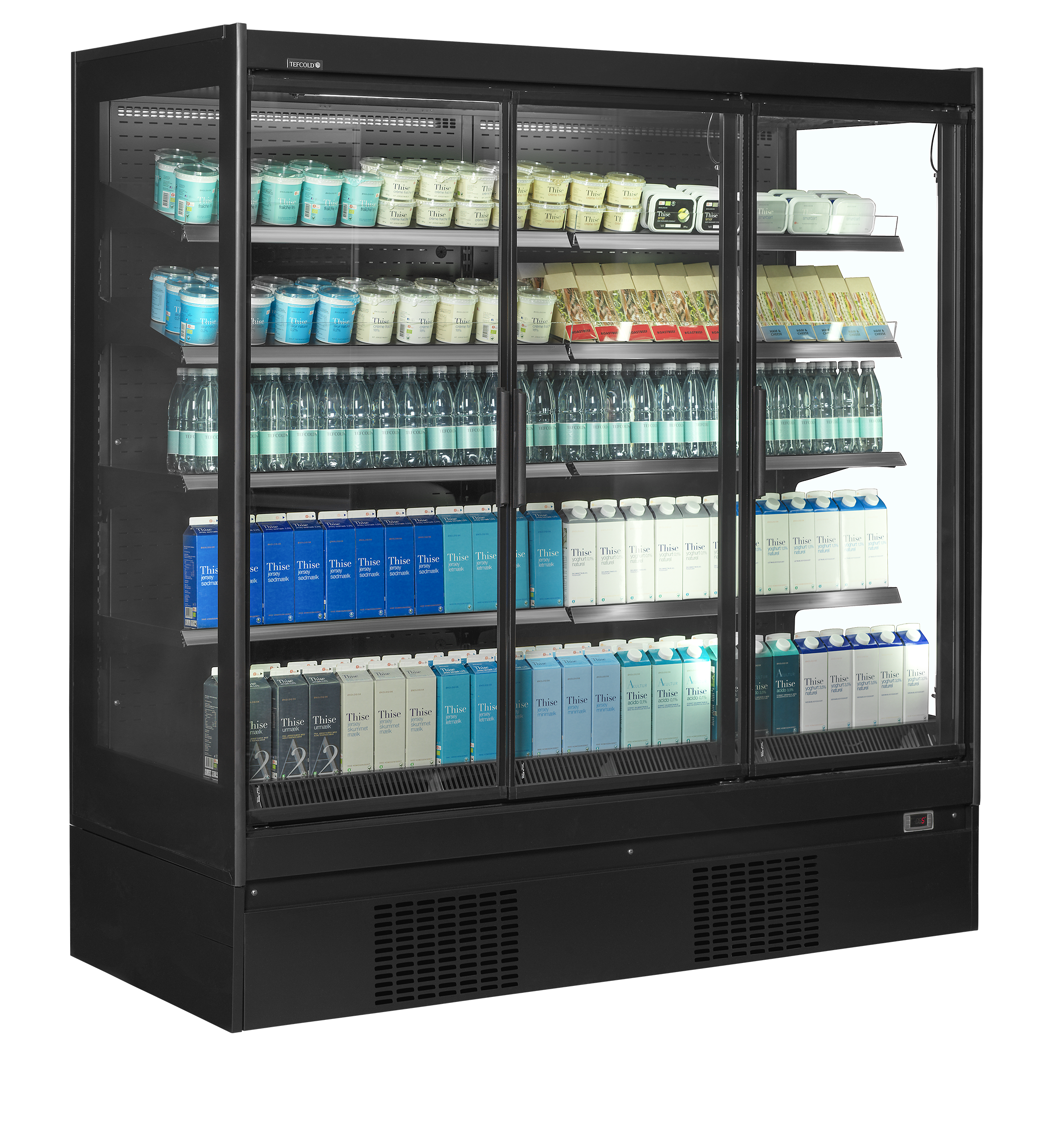Armoire réfrigérée supermarché mûral avec portes vitré - TEFCOLD - EXTRA1875CD-38475 by TEFCOLD